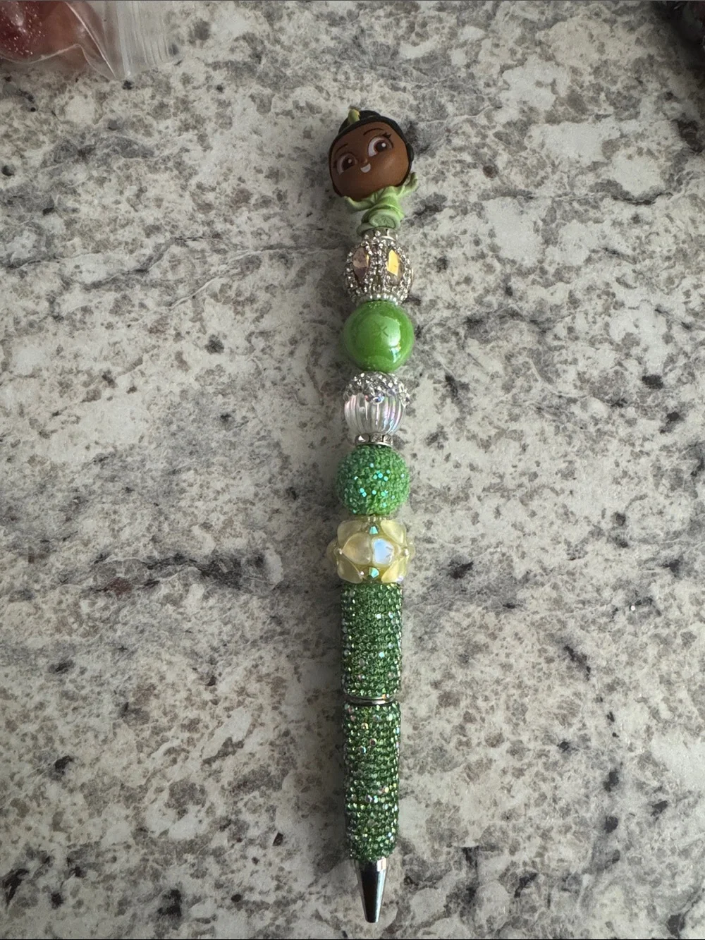 NWOT Disney Doorables Tiana Beaded Pen Handmade by Me